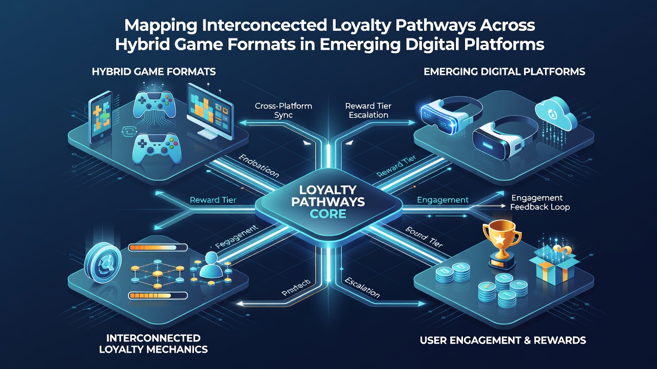 Network diagram illustrating loyalty data flows between mobile, console, PC, and cloud gaming environments in July 2026
