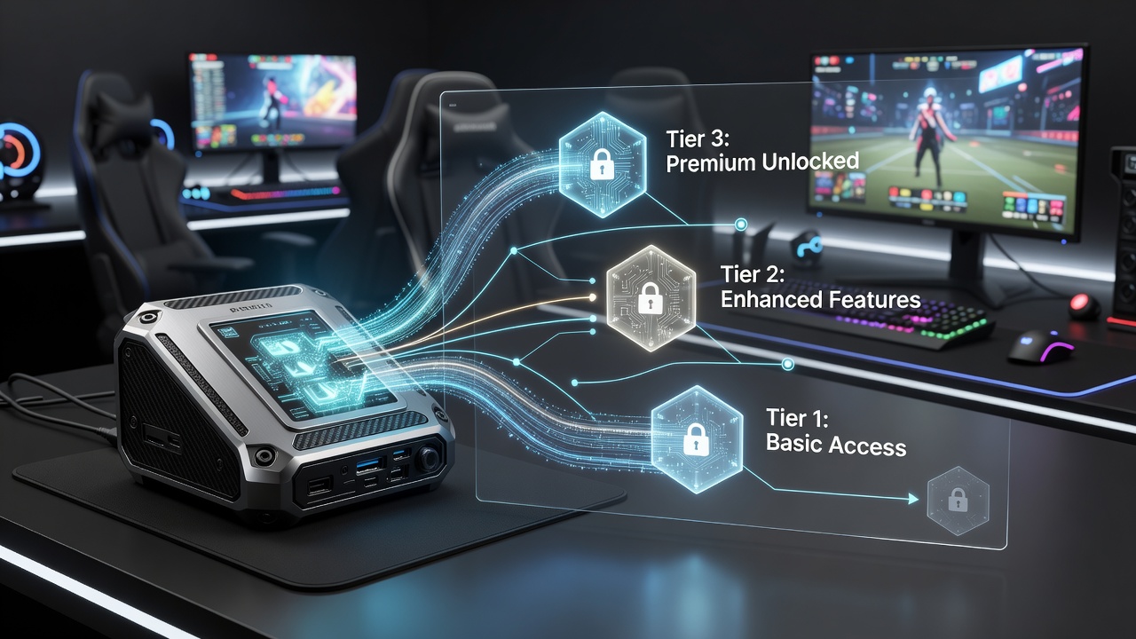 Detailed view of tier unlock mechanisms linked to mobile transaction networks in live gaming applications
